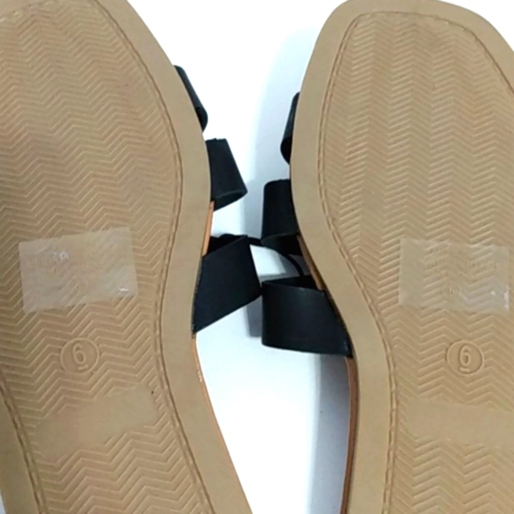 KATE PARK STRAPPY SLIP-ON FLAT SANDALS NWOT SIZE 6 - Picture 6 of 11